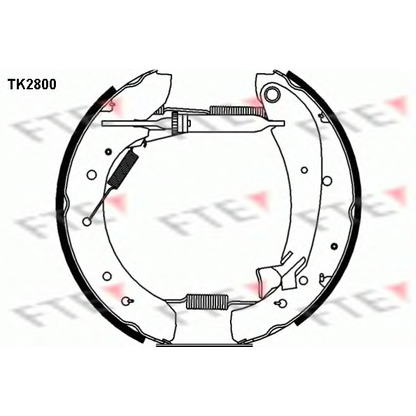 Фото Комплект тормозных колодок FTE TK2800