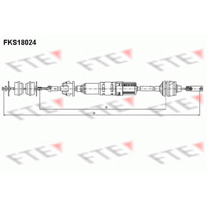 Foto Cavo comando, Comando frizione FTE FKS18024