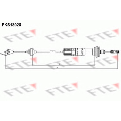 Foto Cable de accionamiento, accionamiento del embrague FTE FKS18028