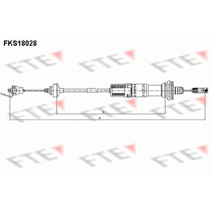 Фото Трос, управление сцеплением FTE FKS18028