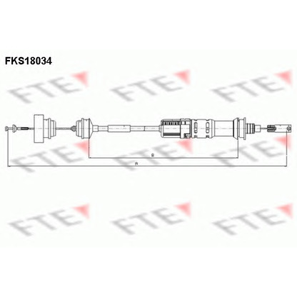 Фото Трос, управление сцеплением FTE FKS18034