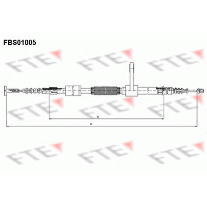 Photo Tirette à câble, frein de stationnement FTE FBS01005