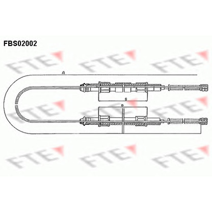 Фото Трос, стояночная тормозная система FTE FBS02002