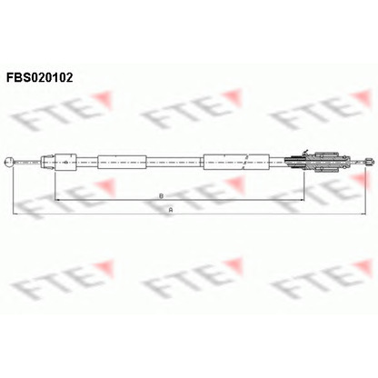 Foto Cable de accionamiento, freno de estacionamiento FTE FBS020102