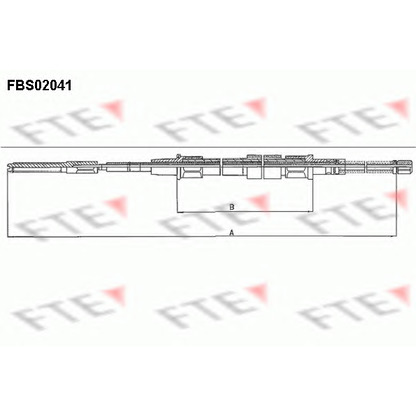 Photo Cable, parking brake FTE FBS02041