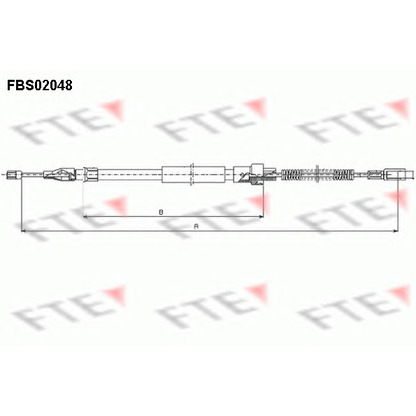 Zdjęcie Cięgno, hamulec postojowy FTE FBS02048