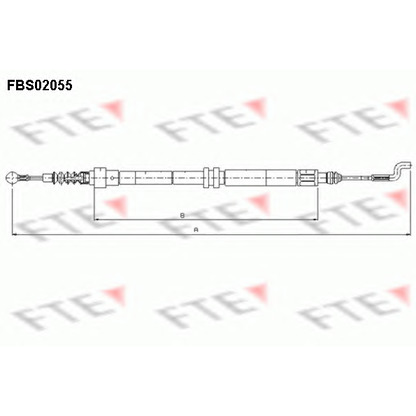 Photo Cable, parking brake FTE FBS02055