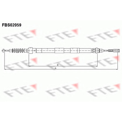 Photo Tirette à câble, frein de stationnement FTE FBS02059