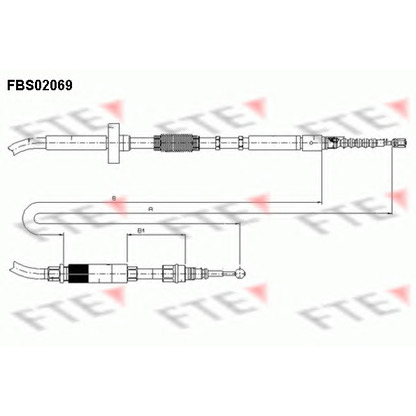 Photo Cable, parking brake FTE FBS02069