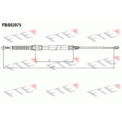 Photo Cable, parking brake FTE FBS02075