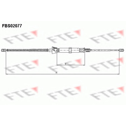 Photo Cable, parking brake FTE FBS02077
