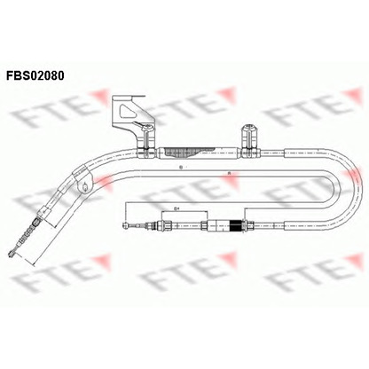 Photo Cable, parking brake FTE FBS02080