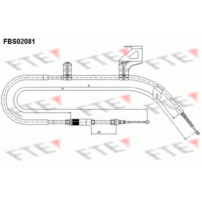 Photo Cable, parking brake FTE FBS02081