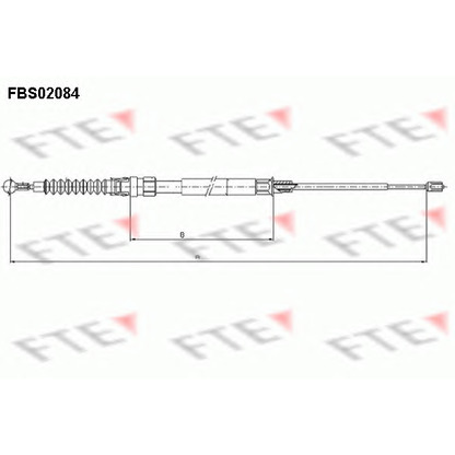 Foto Cable de accionamiento, freno de estacionamiento FTE FBS02084