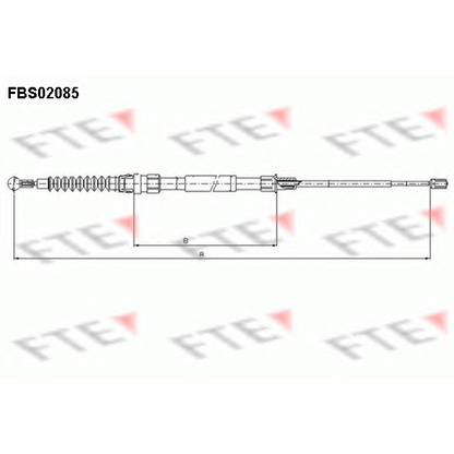 Foto Cable de accionamiento, freno de estacionamiento FTE FBS02085