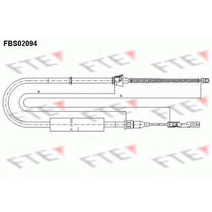 Foto Cable de accionamiento, freno de estacionamiento FTE FBS02094