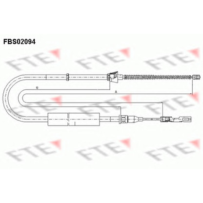 Photo Tirette à câble, frein de stationnement FTE FBS02094