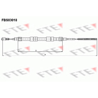 Foto Cable de accionamiento, freno de estacionamiento FTE FBS03018