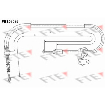 Photo Cable, parking brake FTE FBS03025