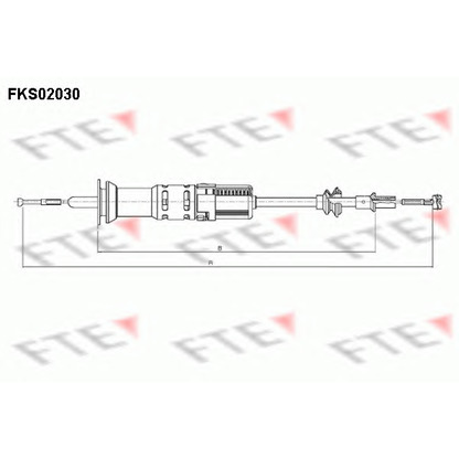 Photo Clutch Cable FTE FKS02030