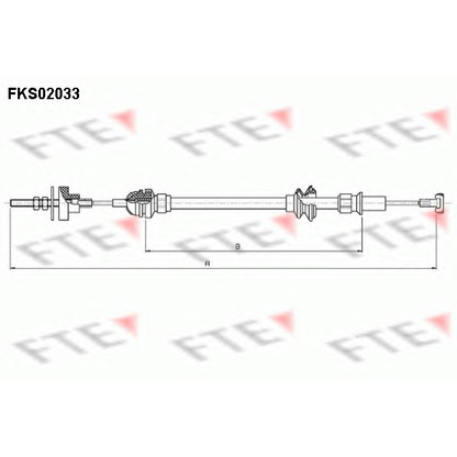 Фото Трос, управление сцеплением FTE FKS02033