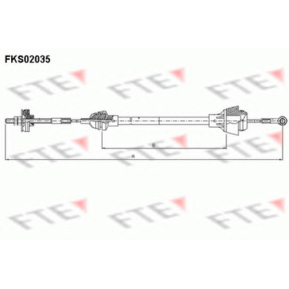 Foto Cable de accionamiento, accionamiento del embrague FTE FKS02035