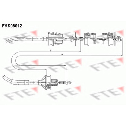 Foto Cable de accionamiento, accionamiento del embrague FTE FKS05012