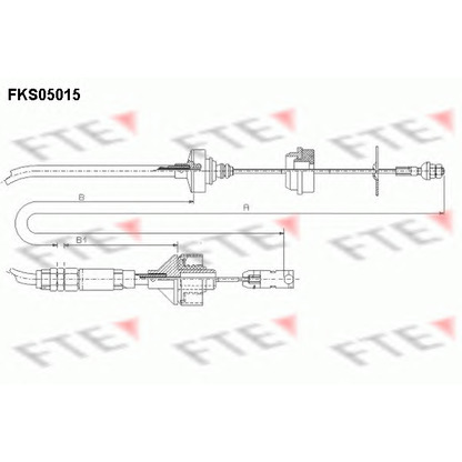 Foto Cavo comando, Comando frizione FTE FKS05015