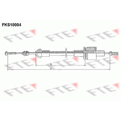 Foto Cable de accionamiento, accionamiento del embrague FTE FKS10004