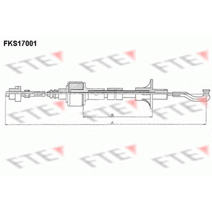 Foto Cable de accionamiento, accionamiento del embrague FTE FKS17001