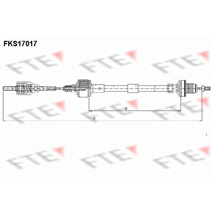 Фото Трос, управление сцеплением FTE FKS17017