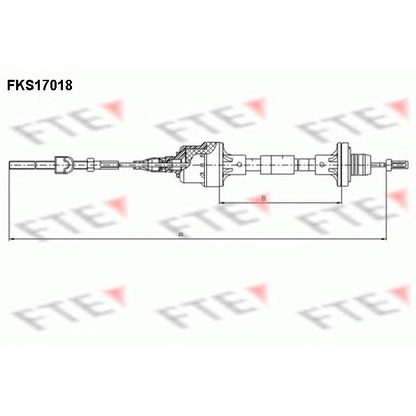 Foto Cavo comando, Comando frizione FTE FKS17018