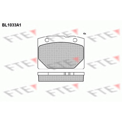 Photo Brake Pad Set, disc brake FTE BL1033A1