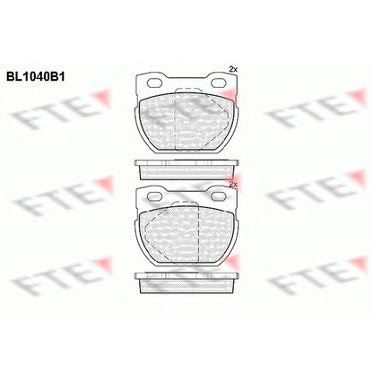 Photo Brake Pad Set, disc brake FTE BL1040B1