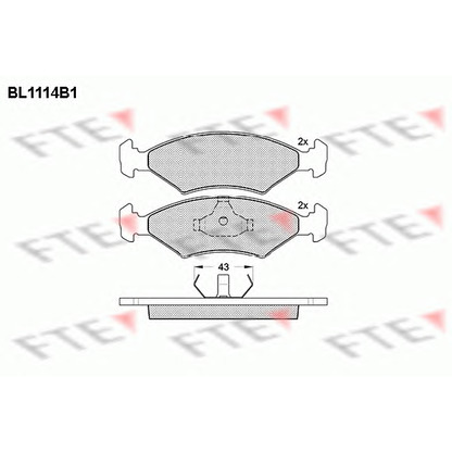 Foto Juego de pastillas de freno FTE BL1114B1