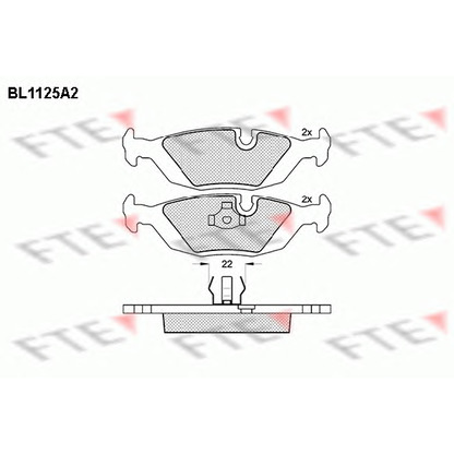 Foto Juego de pastillas de freno FTE BL1125A2