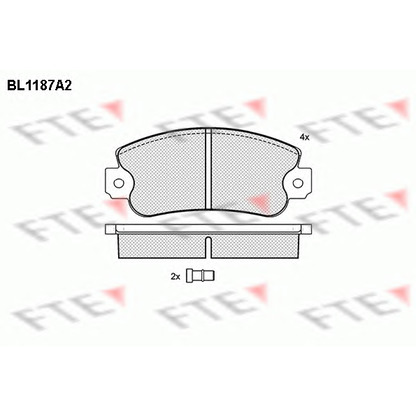 Foto Juego de pastillas de freno FTE BL1187A2