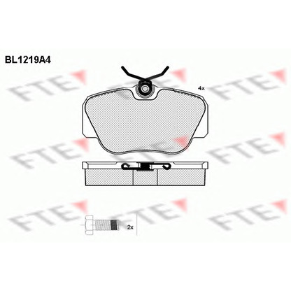 Photo Brake Pad Set, disc brake FTE BL1219A4