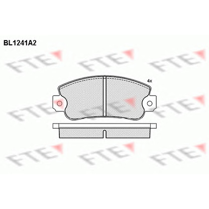 Photo Brake Pad Set, disc brake FTE BL1241A2