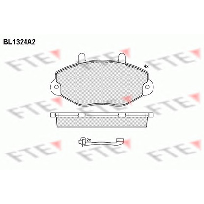 Photo Brake Pad Set, disc brake FTE BL1324A2