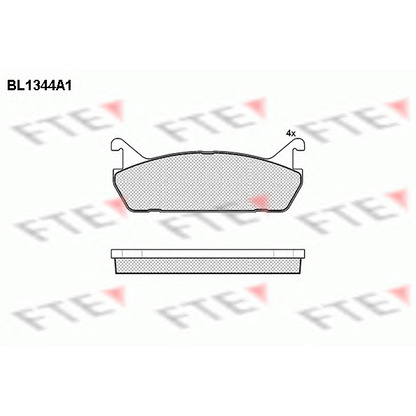 Photo Brake Pad Set, disc brake FTE BL1344A1