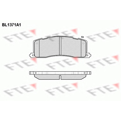 Foto Bremsbelagsatz, Scheibenbremse FTE BL1371A1