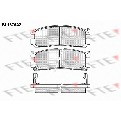 Foto Juego de pastillas de freno FTE BL1376A2