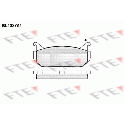 Foto Bremsbelagsatz, Scheibenbremse FTE BL1387A1