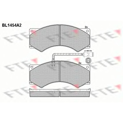 Foto Juego de pastillas de freno FTE BL1454A2