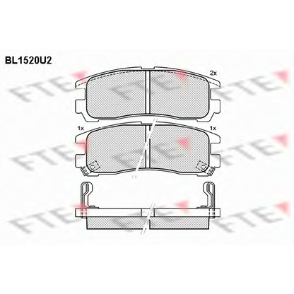 Foto Juego de pastillas de freno FTE BL1520U2