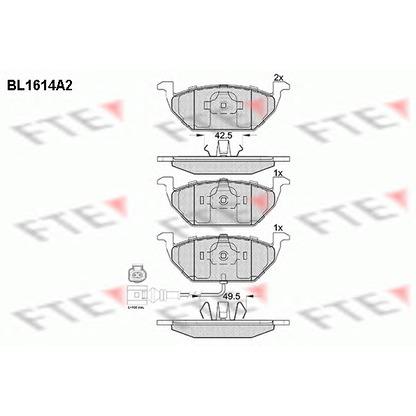 Foto Juego de pastillas de freno FTE BL1614A2