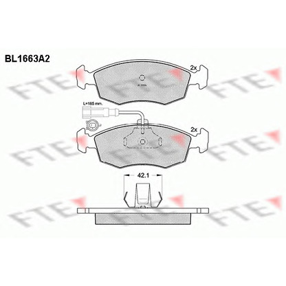 Foto Juego de pastillas de freno FTE BL1663A2