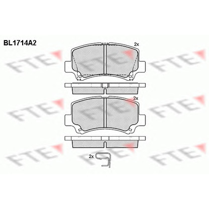 Photo Kit de plaquettes de frein, frein à disque FTE BL1714A2
