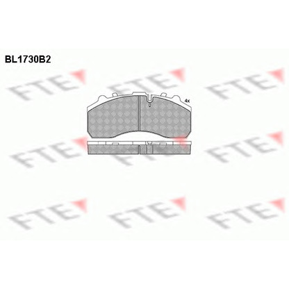 Photo Brake Pad Set, disc brake FTE BL1730B2